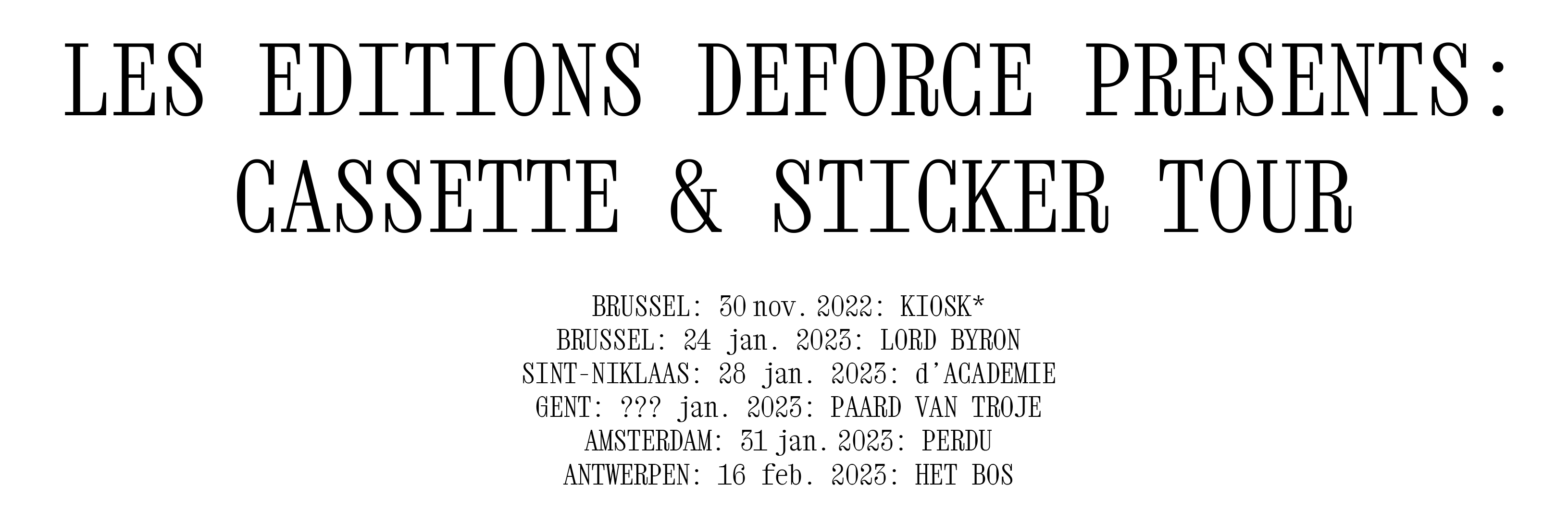 Tussenbruggen - tour